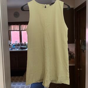 Zara Light Yellow Sleeveless Romper